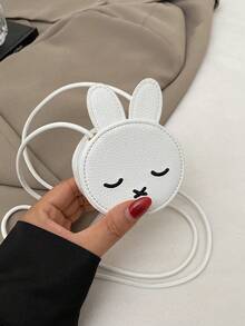 1个可爱女孩精致高端卡通兔子迷你斜挎包，带有小熊图案，时尚清新亮丽的颜色，青春迷人的女孩风格，可斜挎，可调节肩带，休闲又不失时尚，适合外出，也是送给朋友的好礼物。 - 卡通迷你斜背包 - 查看 11