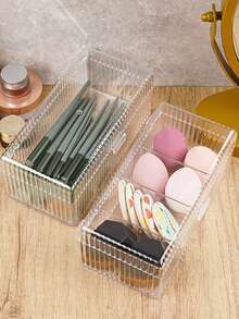 1pc Cosmetic Storage Box Dust-Proof Advanced Puff Makeup Egg Makeup Brush Powder Blusher Eye Shadow Pen Overlay Finishing Box Bag,Room Decor, Bags,Makeup Bag,Vanity,Travel,Make Up Bag,Travel Essentials,Organizer,Storage,Travel Essential,Makeup Organizer,Makeup Bags,Make Up Organizer,Organiser,Toiletry Bag,Desk Organiser,Cosmetic Bag,Makeup Pouch,Make Up Organize,Vanity Accessories,Make Up Pouch,Make Up Bags,Jewellery Box,Pouch,Makeup Brush Holder,Brush Holder,Perfume Organiser,Pouch Bag - Multicolor - View 8