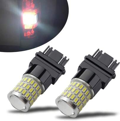 IBrightstar 3157 LED Bulb White, 4157 3156 LED Reverse Light Bulbs Bright Tail Brake Lights Backup Lights Turn Signal Lights, 2 Pack