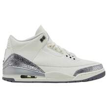 Nike Air Jordan 3 Retro Sail Cement Grey CK9246-100 Women Fashion Sneakers New - Sail/Cement Grey/Metallic Silver - View 2
