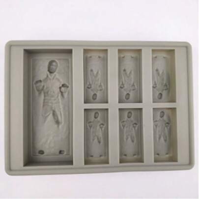 Star Wars 1pc Star Wars Silicone Mold,Ice Cube Tray For Ice Box Ice Maker, Multifunctional Soap Mold, Fragrance Soap Decorative Mold Handmade Soap Mold Silicone Mold. Suitable For Car Fragrance, Soap, Candle Decoration Etc