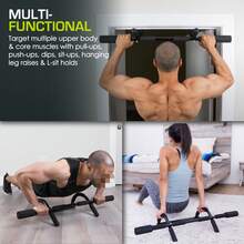 Wall-Mounted Pull-Up/Chin-Up Bar, Heavy Duty 300 Lb.Capacity - Multi Grip Light - View 4
