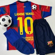 Children's Football Set 3-Piece Barcaa L.Yamall10 - 藍色 - 查看 4