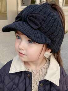 儿童无檐便帽 女童秋冬针织无边保暖可爱婴儿帽 - 1PC - 查看 5