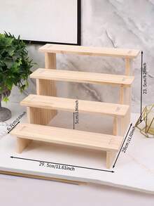 1 pièce Support de présentation en bois pour bijoux, organisateur de rangement de bijoux en bois à plusieurs niveaux pour colliers, bracelets, bagues