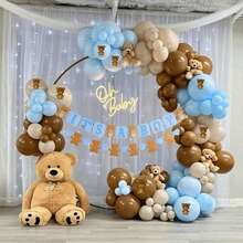 Bóng bay cao su hình gấu bông màu xanh dương, nâu và be, kích thước 10 inch, thích hợp cho tiệc tiết lộ giới tính, tiệc độc thân, lễ kỷ niệm, sinh nhật, lễ tốt nghiệp, kỷ niệm ngày cưới, ngày Quốc khánh, tiệc cô dâu, Giáng sinh, Halloween, Ngày lễ tình nhân, Ngày của Mẹ, tiệc lễ hội, Ramadan, Eid. - Nhiều màu - Xem 6