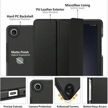 适用于三星 Galaxy Tab A9+/A9 Plus 11 英寸 2023 的保护壳，轻薄支架硬背壳保护套，适用于 Galaxy Tab A9+ Tablet S M-X210/X216/X218，自动唤醒/睡眠，海军蓝