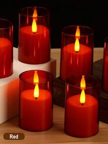 6PCS/12PCS Flameless Candles Battery Operated Candles Real Wax Pillar LED Candles With Remote & Timer , Stable Acrylic Shell, For Thanksgiving, Christmas, Halloween, Wedding,Window Candles, Valentines Gifts, New Years Gifts Thanksgiving ,Party ,Table, Home Fireplace Decor Wedding Festival Decor , Holiday Romantic Decor,Fireplace And Home Decor - 款式[A] - 查看 15