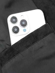 Plus Size Loose Fit Men's PU Leather Jacket, With Flap Pockets, Fashionable Long Sleeve Motorcycle Jacket, Suitable As A Gift For Friends, Husbands, Boyfriends