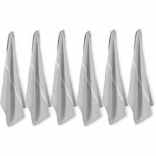 Juego de Paños de Cocina 100% Algodón, Superabsorbentes, 6 Piezas - Raya gris - Ver 11