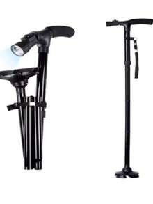 BASTON PLEGABLE CON LUZ - Negro - Ver 3