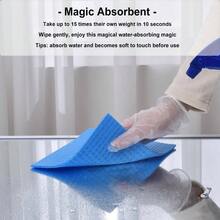 10 Packs Swedish Dishcloths For Kitchen, Reusable Kitchen Dishcloths Compostable Cellulose Dish Clothes For Household Use, Home Cleaning, Kitchen Cleaning, Party Cleaning - Blue+red+orange+mint Green+yellow - 查看 2