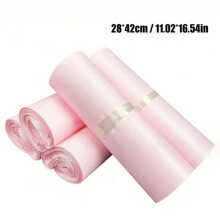 50/20/10pcs Thick Waterproof Solid Pink Packaging Bags, Simple Multipurpose Bags Suitable For Gift Bags, School, Office, Transportation And Mailing Back To School, Courier Storage Bags, Logistics Packing Bags, Clothing Courier Packaging Bags, Various Sizes Available