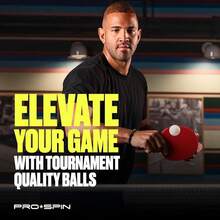PRO SPIN Pelotas de Pong Blancas de 3 Estrellas de Nivel de Torneo |   Calidad de la Competencia |   Tamaño Oficial y Peso para Tenis de Mesa - 3 unidades - Ver 4
