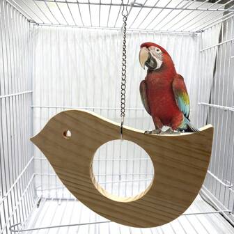 1 Piece Of Bird-Shaped Toy Bird Swing, Halloween Parrot Bird Toy, DIY-Friendly Hanging Bird Toy, Bird Attraction Toy For Small And Medium-Sized Birds For Standing, Perching, Sharpening Claws And Beaks, Autumn And Winter Bird Attraction Toy, Bird Cage Decoration.