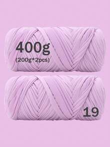 1/2pcs Premium T-Shirt Yarn - 200g/Pc High Elastic Cord Yarn, Soft & Stretchy Polyester Yarn For Vibrant Crochet Projects, Ideal For Home Decor DIY Crafts Like DIY Weaving, Crochet Projects, Handmade Weaving Bags, Baskets, Blankets, Mats, Shoes, Slippers, Cushions, And Dolls, Multicolor Yarn, Polyester Yarn, Acrylic Yarn, Knitting Accessories,