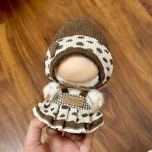 1 Set 17 Cm Doll Clothing Set (No Doll, Shoes, Glasses), Compatible With Labubu,Clothing Set Suitable For 6.7-Inch Doll Set, Fashionable And Unique Hat And Clothing Accessories, Suitable For First/Second/Third Generation Dolls To Play And Display ,Clothing Set Only,(Excluding Dolls And Shoes) - Multicolor - View 3