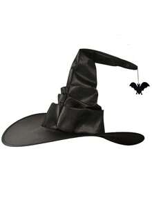 1pc Women's Witch Hat, Wide Brim Costume Accessory For Masquerade Party