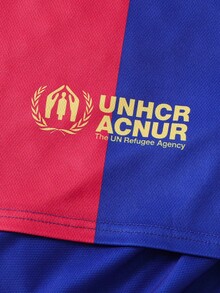 [Customized] Personalized Number Name 2-Piece Boys'/Teenagers'/Kids' Casual Barcelona-Style Football Jersey #7 Printed Crew Neck Long Sleeve And Shorts Set - Polyester, Suitable For Sports, Training & Casual Wear, Perfect For Outdoors - Red - View 6