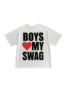 Goth Y2K Cotton T-Shirt Harajuku Letter Print Punk Oversized Tee Retro Hiphop Top Fashion Unique Short Sleeve T-Shirt Streetwear - 白色 - 查看 1