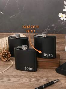 Laser Engraving, Personalized Hip Flask Gifts For Men, Bachelor Party Gifts, Groomsmen Gifts, Best Man Gifts, Dad Gifts, Groomsmen Wedding Gifts, Boyfriend Gifts. Personalized Matte Black 6 Oz Hip Flask, Custom 6 Oz Hip Flask, Personalized Hip Flask, Laser Engraved Hip Flask, Party Favors, Wedding Party Favors,