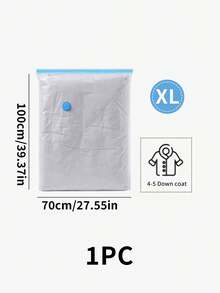 5 cái/4 cái/3 cái/1 cái Túi đựng chân không tiết kiệm không gian Thích hợp đựng quần áo, nệm, chăn, chăn bông, gối, chăn bông, khi đi du lịch và di chuyển - Trong sáng - Xem 13