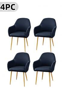 Waterproof Curved Back Chair Covers Modern With Armrest, Stretch Accent Dining Room Chairs Covers Slipcovers, Office Desk Chair Covers, Swivel Armchair Cover Protector For Vanity Living Room - Multicolor - View 28