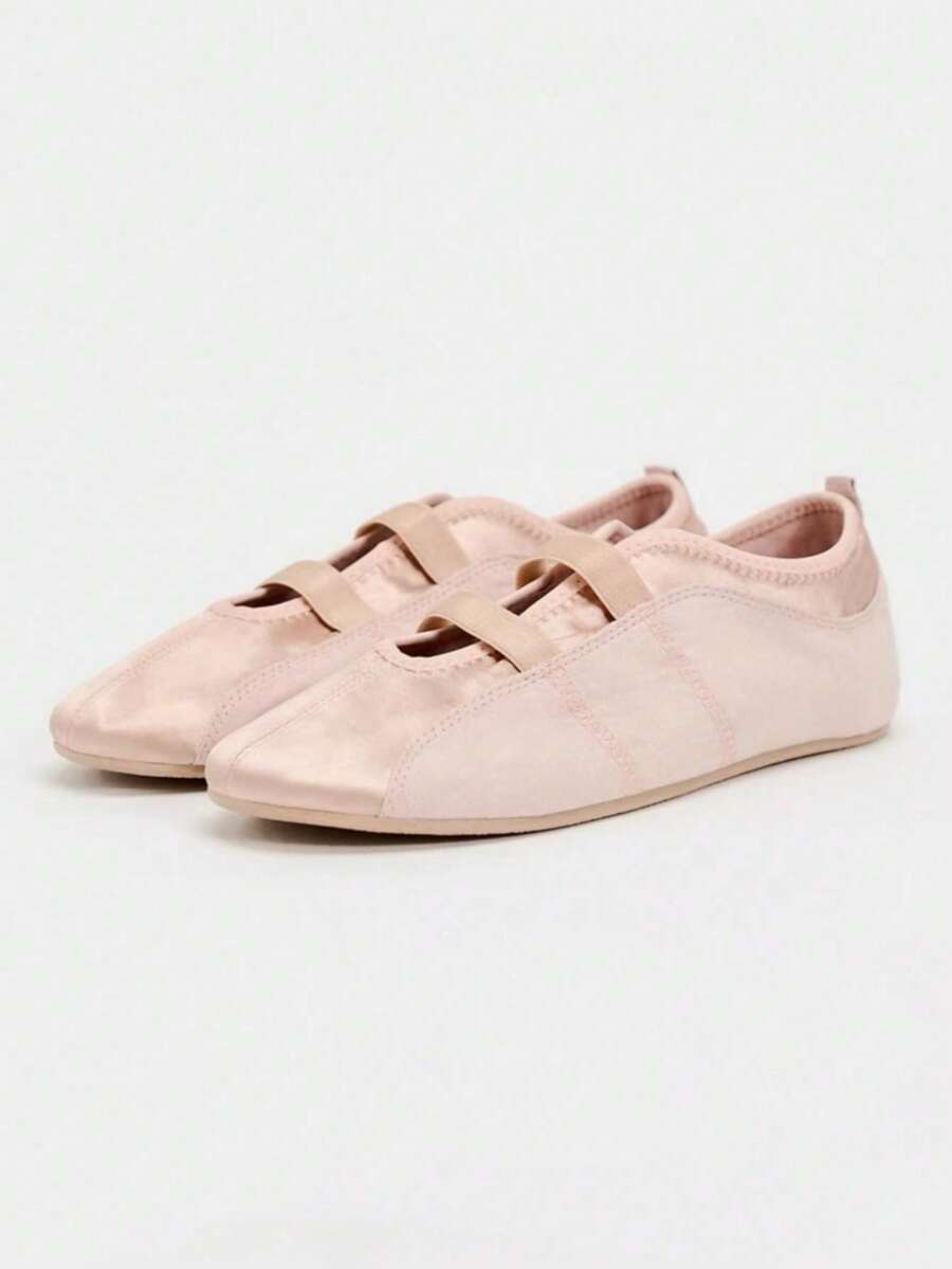 新款春秋季英伦风低帮芭蕾平底系带休闲玛丽珍鞋