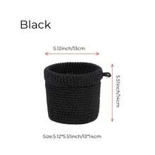 Handgeflochtener Aufbewahrungskorb, hängender Organizer-Korb für Nachttisch, Tischplatte, Wanddekoration, zum Aufbewahren von Sonnenbrillen, Kosmetika, Schreibwaren, Schlüsseln, Pflanzen usw.