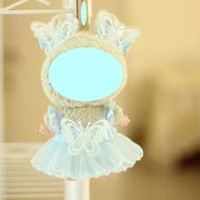 1pc Dress Only (No Doll), Suitable For 17cm Generation 1/2/3 Dolls, Blue Tulle Skirt - Multicolor - View 7