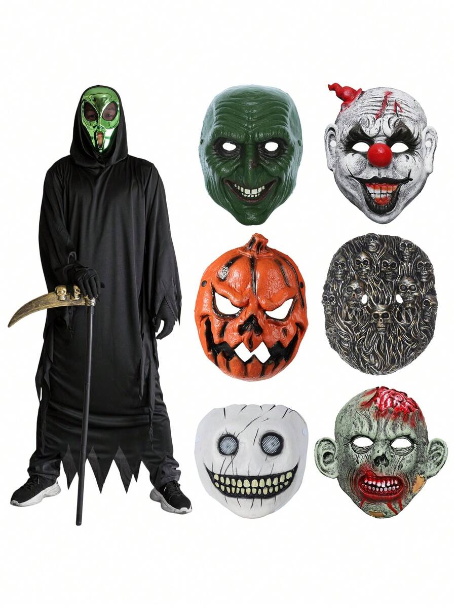 Mặt nạ động vật, Mặt nạ Halloween, Mặt nạ kinh dị, Chất liệu PU vừa vặn với khuôn mặt, Mặt nạ tiệc hóa trang, Mặt nạ động vật mô phỏng nhập vai, Mặt nạ hóa trang, Đạo cụ biểu diễn sân khấu phim và truyền hình, Đạo cụ chơi khăm, Phụ kiện tiệc sự kiện, Phụ kiện giải trí và giải trí gia đình, Mặt nạ phù hợp cho nam và nữ, Mặt nạ rồng, Mặt nạ bí ngô, Mặt nạ đầu lâu, Mặt nạ khủng long, Mặt nạ khủng long bạo chúa, Mặt nạ yêu tinh xanh, Mặt nạ gấu đen, Mặt nạ khỉ đột, Mặt nạ gấu bắc cực, Mặt nạ hươu, Mặt nạ bò, Mặt nạ bò đực, Mặt nạ cáo, Mặt nạ sói, Mặt nạ chim xanh, Mặt nạ khỉ, Mặt nạ đại bàng, Mặt nạ sừng cừu, Mặt nạ xương cừu, Mặt nạ phù thủy, Mặt nạ quỷ có nanh, Mặt nạ BOSS, Mặt nạ đầu lâu, Mặt nạ thuyền trưởng cướp biển, Mặt nạ người đàn ông mặc đồ đen, Băng đô tượng Nữ thần Tự do, Đuốc tượng Nữ thần Tự do - Nhiều màu - Xem 1