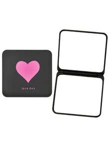 1pc Simple Cute Compact Bathroom And Bedroom Makeup Mirror, Back To School Dormitory Mirror Portable Vanity Mirror, Handheld Makeup Mirror, Student Dormitory Handheld Mirror, Convenient For Traveling, Home Decoration, Room Home Bathroom Decoration Summer/Autumn Makeup Storage Bathroom Accessories