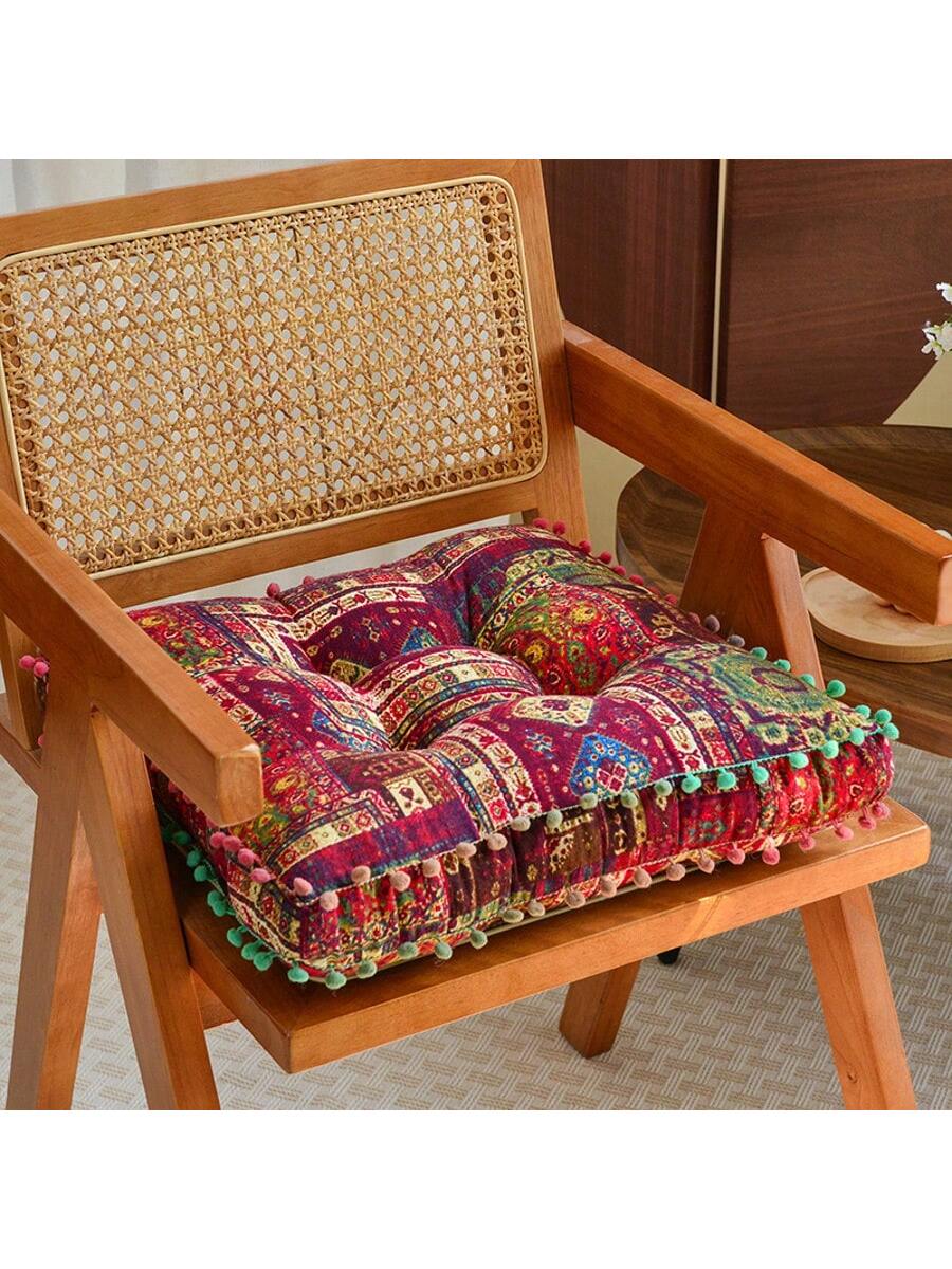 احصل على وسادة أرضية سميكة بطراز بوهيمي تتمتع بالر...