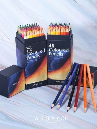 Juego de lápices de colores vibrantes - 72 lápices de núcleo suave hexagonales de color avanzado, aptos para pintura, libros para colorear, bocetos y colorear para adultos - Juego de lápices de colores de núcleo suave adecuado para adultos, artistas, adolescentes, libros para colorear y suministros de artes y manualidades