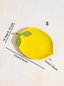 1pc Creative Ceramic Plate, Suitable For Home,Living Room, Dining Room, Kitchen, Steak Dish, Western Dish Tray, Kitchen Decor, Home Decor, For Cereal, Vegetables, Meat, Bread, Applicable For Outdoor, Wedding, Party, Gift, Birthday,School Supplies - Yellow - View 22