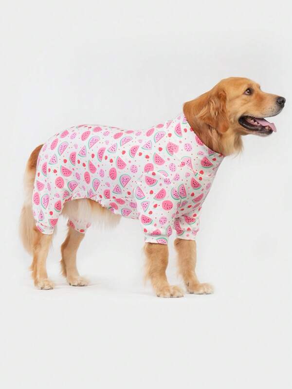 Hunde-Pyjama, Hunde-Erholungsanzug, Hunde-Kostüm, Hunde-Pullover, Ultra-Hunde-Zubehör, Hunde-Outfits, Hunde-Kleidung, Hunde-Accessoires, Welpen-Pyjama, Welpen-Kleidung, Welpen-Accessoires, Welpen-Outfits, Schlafanzüge für kleine, mittlere und große Hunderassen, weich und dehnbar, Allover-Muster, Größen S-6XL