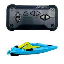 Barco a Control Remoto de Alta Velocidad con Doble Hélice, Resistente al Agua, Batería Recargable y Control de Largo Alcance | Diseño Aerodinámico para Uso en Alberca, Lago o Estanque | Ideal para Niños, Adolescentes y Entusiastas del Modelismo Náutico - verde menta - Ver 5