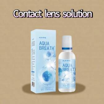1 瓶 60ml 便携式多功能隐形眼镜护理液，保湿清洁液，用于去除蛋白质