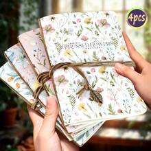 1pc, A5,80 Pages,Floral Sketchbook, Bandage Pendant, Blank Picture Notebook, Portable Travel Sketchbook, Diy Diary, Blank Notebook, Perfect For Writing, Suitable For Colored Pencils, Oil Paints, Marker Pens And Perfect Gifts, Ladies' Gift,Back To School,School Supplies