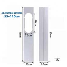 Elás nuevo Kit de ventana portátil, placa deslizante, adaptador ajustable, protector el viento, manguera de escape, conector de tubo, accesorios de aire acondicionado 4HLE - 13 cm de diámetro - Ver 10