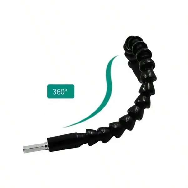 1 Stück, 300mm schwarzer universeller flexibler Schaft, zum Verbinden von Werkzeugen, geeignet für elektrische und manuelle Werkzeuge