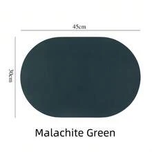 1件防滑耐热餐垫,防水可水洗厨房/餐桌垫兼杯垫,易于清洁室内/室外,仿皮杯垫家居装饰(马卡龙色) - 彩色 - 查看 10