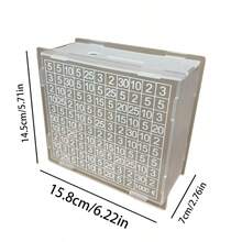 1 szt. Akrylowa skarbonka, wysokiej jakości przezroczysty akrylowy słoik oszczędnościowy z numerem docelowym, odpowiedni do domowego budżetu, dekoracja biurka, idealny prezent dla przyjaciół i rodziny