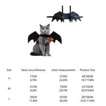 Ailes en feutre pour animaux de compagnie pour Halloween, costumes de chauves-souris créatifs pour chats, petits chiens et chiens. Accessoires et vêtements amusants pour la fête de transformation des animaux de compagnie. Fournitures pour animaux de compagnie - Multicolore - Voir 2