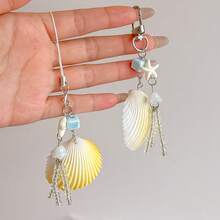 Fashionable DIY Shell Phone Charm Bag Pendant Camera Lanyard Backpack Decor Keychain For Bag,Beach Bag Charm - Multicolor - View 10