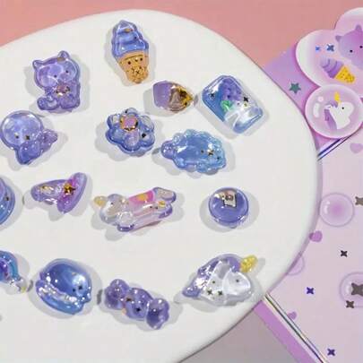 3D Embossed Stickers - Cute Cat, Dinosaur, Rabbit, Penguin Cartoon Animal Decorative Stickers, DIY Scrapbooking Material