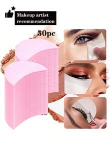 100pcs/50pcs Eye Makeup Stickers, Eye Shadow Stickers, Eyeliner Stickers, Eye Shadow Shields, Eyelash Extension Assistants, Eyeshadow Net Boards, Eye Shadow Pads, Lint-Free Eyeliner And Eyeshadow Lip Protectors, Lint-Free Patches, Eyeliner Stickers, Eyelash Extension Rods, Beauty Tools, Suitable For Party, Birthday, Bar, Women's Gifts, Best Friends, Teachers, New Year, Christmas, Halloween Gifts,Makeup,Cheap,Room Decor,Vanity,Travel,Bedroom,Makeup Accessories,Cheap,Stocking Stuffers,Makeup,Makeup Tools,Cheap Stuff,Gifts,Gifts For Women,Christmas Gifts,Giveaways,Travel,Cheap Stuff,Travel Essential - Baby Pink - View 6