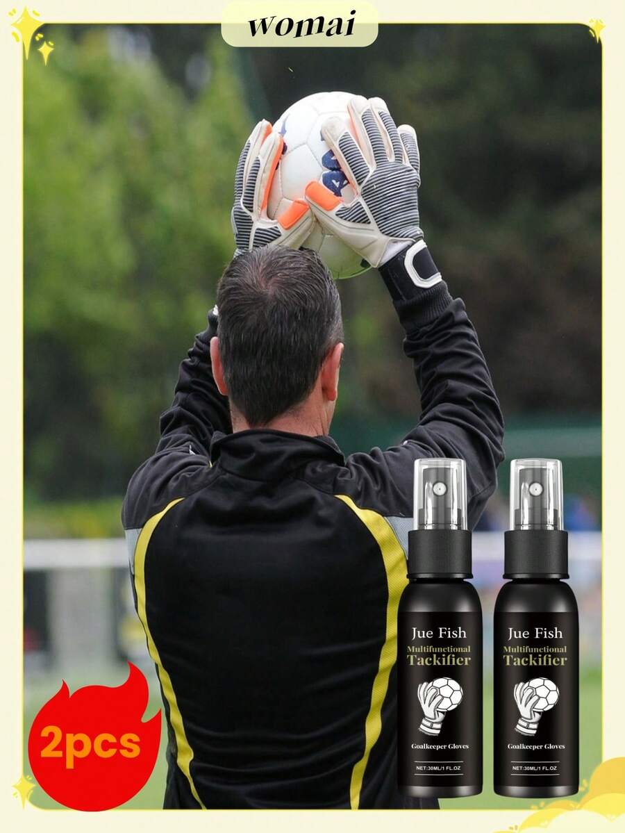 JUE FISH 30ml/1 Caja/2 Cajas Spray para guantes de portero, mejora la fuerza de agarre y mejora la adhesión, gran regalo para los mejores amigos