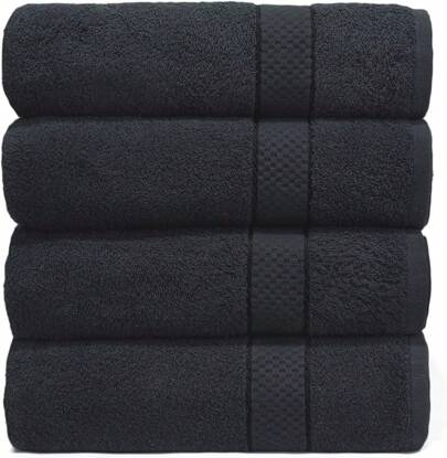 Casabella Luxury Pack Of 4 Bath Sheet 100% Egyptian Cotton Super Soft Towel_Grey