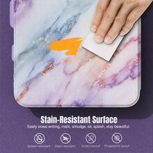 DMoKo For IPad 11inch A16 11th Generation Case 2025 IPad 10th Generation Case With Pencil Holder 2022 10.9 Inch Builtin Screen Protector Clear Back Multi Angle Viewing Stand Purple Marble01 - MarblePurple - View 7